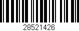 Código de barras (EAN, GTIN, SKU, ISBN): '28521426'