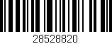 Código de barras (EAN, GTIN, SKU, ISBN): '28528820'