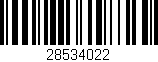 Código de barras (EAN, GTIN, SKU, ISBN): '28534022'