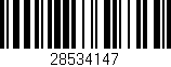 Código de barras (EAN, GTIN, SKU, ISBN): '28534147'