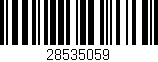 Código de barras (EAN, GTIN, SKU, ISBN): '28535059'