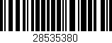 Código de barras (EAN, GTIN, SKU, ISBN): '28535380'
