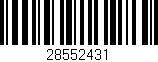 Código de barras (EAN, GTIN, SKU, ISBN): '28552431'