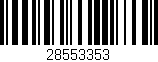Código de barras (EAN, GTIN, SKU, ISBN): '28553353'