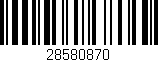 Código de barras (EAN, GTIN, SKU, ISBN): '28580870'