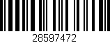 Código de barras (EAN, GTIN, SKU, ISBN): '28597472'