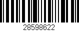 Código de barras (EAN, GTIN, SKU, ISBN): '28598622'