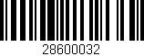 Código de barras (EAN, GTIN, SKU, ISBN): '28600032'