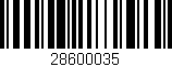 Código de barras (EAN, GTIN, SKU, ISBN): '28600035'