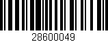 Código de barras (EAN, GTIN, SKU, ISBN): '28600049'