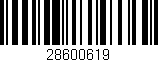 Código de barras (EAN, GTIN, SKU, ISBN): '28600619'