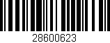 Código de barras (EAN, GTIN, SKU, ISBN): '28600623'