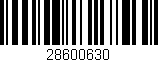 Código de barras (EAN, GTIN, SKU, ISBN): '28600630'