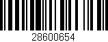 Código de barras (EAN, GTIN, SKU, ISBN): '28600654'