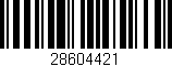 Código de barras (EAN, GTIN, SKU, ISBN): '28604421'