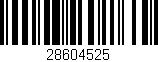 Código de barras (EAN, GTIN, SKU, ISBN): '28604525'