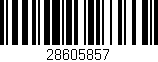 Código de barras (EAN, GTIN, SKU, ISBN): '28605857'