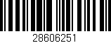 Código de barras (EAN, GTIN, SKU, ISBN): '28606251'