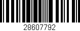 Código de barras (EAN, GTIN, SKU, ISBN): '28607792'