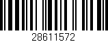 Código de barras (EAN, GTIN, SKU, ISBN): '28611572'