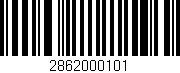 Código de barras (EAN, GTIN, SKU, ISBN): '2862000101'