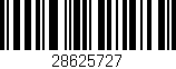 Código de barras (EAN, GTIN, SKU, ISBN): '28625727'