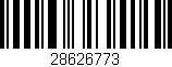Código de barras (EAN, GTIN, SKU, ISBN): '28626773'