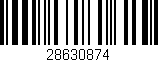 Código de barras (EAN, GTIN, SKU, ISBN): '28630874'