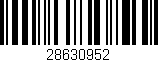 Código de barras (EAN, GTIN, SKU, ISBN): '28630952'
