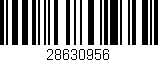 Código de barras (EAN, GTIN, SKU, ISBN): '28630956'