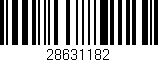 Código de barras (EAN, GTIN, SKU, ISBN): '28631182'