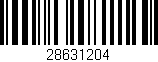 Código de barras (EAN, GTIN, SKU, ISBN): '28631204'