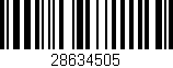 Código de barras (EAN, GTIN, SKU, ISBN): '28634505'