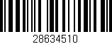 Código de barras (EAN, GTIN, SKU, ISBN): '28634510'