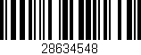 Código de barras (EAN, GTIN, SKU, ISBN): '28634548'