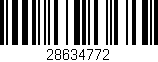 Código de barras (EAN, GTIN, SKU, ISBN): '28634772'