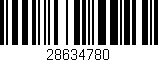 Código de barras (EAN, GTIN, SKU, ISBN): '28634780'