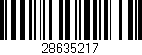 Código de barras (EAN, GTIN, SKU, ISBN): '28635217'