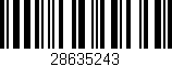 Código de barras (EAN, GTIN, SKU, ISBN): '28635243'