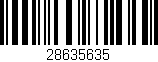 Código de barras (EAN, GTIN, SKU, ISBN): '28635635'