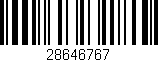 Código de barras (EAN, GTIN, SKU, ISBN): '28646767'