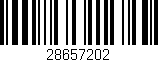 Código de barras (EAN, GTIN, SKU, ISBN): '28657202'