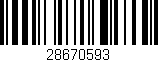 Código de barras (EAN, GTIN, SKU, ISBN): '28670593'