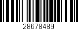 Código de barras (EAN, GTIN, SKU, ISBN): '28678489'