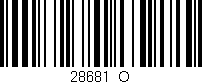 Código de barras (EAN, GTIN, SKU, ISBN): '28681_O'