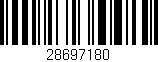 Código de barras (EAN, GTIN, SKU, ISBN): '28697180'