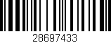 Código de barras (EAN, GTIN, SKU, ISBN): '28697433'
