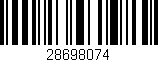 Código de barras (EAN, GTIN, SKU, ISBN): '28698074'