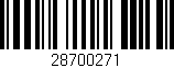 Código de barras (EAN, GTIN, SKU, ISBN): '28700271'