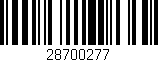 Código de barras (EAN, GTIN, SKU, ISBN): '28700277'